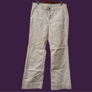 LOFT Wide Leg Trouser in White Demin